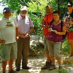 Parc de Krka, l'équipe des Français (manque Mireille qui prend la photo)