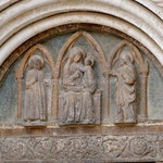 Zadar, cathédrale Ste Anastasie, détail du tympan
