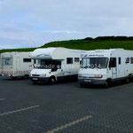 Sur le parking de Giant's Causeway, nous retrouvons nos "suédois"