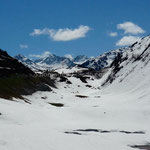 La neige au col de Saint Christophe en Autriche