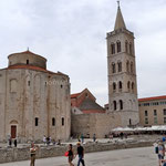 Zadar, église St Donat et campanile de la cathédrale Ste Anastasie