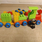 D57 Trein met blokken