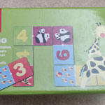 Ga64 Domino met dieren en getallen