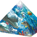 Pb18 Pyramide puzzel onder water
