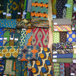 Esempi di stoffe kitenge.