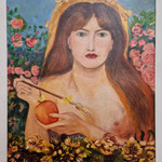 Auftragsbild , Aphrodite im Stil von Rossini 50x60cm Acryl auf Leinwand