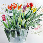 Tulpen - Aquarell