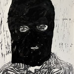 anti-portret / houtdruk / inkt / papier / 30x45 / 2022