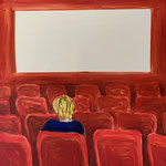 lux nova / hot day in the lighthouse / acryl / olie / 100x120 / 2025