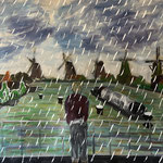 zomerdag / olie / acryl / doek / 100x120 / 2026