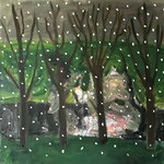 carnaval / narrenschip / ship of fools / olie / doek / 100x100 / 2023
