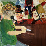 ensor's piano bar / olie / acryl / doek / 80x100 / 2025