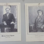 Foto 6: Lithos von A. Senefelder und Atatürk hängen nebeneinander