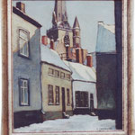 La rue du Coq sous la neige