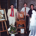 Philippe, Gérald et Alain Sanspoux, petits-fils d'Octave