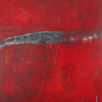 Rote Phantasie, 120x100 Mischtechnik auf Leinwand, 2019