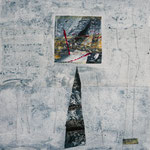 Zen I /4, 30x30, Mischtechnik auf Leinwand, 2018
