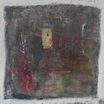 Goldene Aussichten, 70x70, Mischtechnik auf Leinwand, 2017