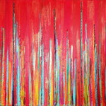 Pensieri e parole (mista su tela) 60 x 90 - 2011