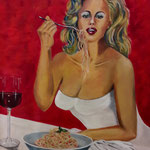 la dolce vita - Acryi auf Leinwand/Keilrahmen, 100 x 80 x 4 cm -WVZ 2012-01