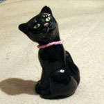 Статуэтка керамическая. Котик черный