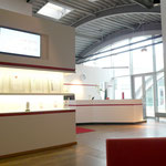 Optivo GmbH_Empfang + Präsentationswand // Entwurf / Ausführungsplanung 