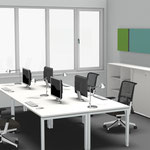 Renderings Büroeinrichtung für die Firma Roloff, Berlin // Entwurf / Ausführungsplanung