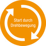 Start durch Drehen der Bürsten