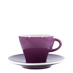 Cappuccinotasse bunt - Violett