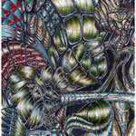 2024 - life reflections - mixed media on paper A4