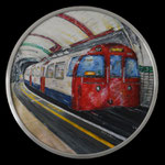 2016 - tube - mixed media with oilfinish on PVC and aluminum frame Ø 70