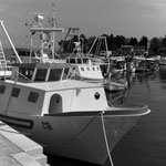 Fischerboot im Hafen von Savudria