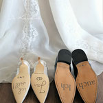 Schuhsticker Brautpaar 