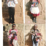 Aidswaisen aus der Primary school mit ihren Geschenken