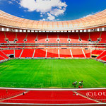 The World Cup Stadion Mané Garrincha has a capicity for 71.000 soccer fans