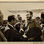 Exhibition "Kubitschek and personalities of the 20th century" in the Memorial JK, here with Fidel Castro