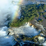 Igauassu Falls from up with Helisul Helicopter Tours, Iguacu National Park, Brazil