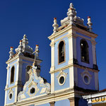 Bell towers of the by slaves constructed church Nossa Senhora do Rosario dos Pretos, Pelourinho, Salvador da Bahia