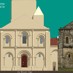 Eglise façade Ouest, comparaison