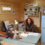 Lucy in printmaking studio 1