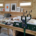 Printmaking workbench