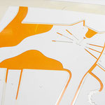 Paper stencil for screenprint