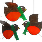 Christmas Robin Red Breast 3D bird Greeting Cards