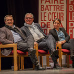 Pascal Lafargue, Jean-Marie Darmian, les Dupont-Dupont de la Solidarité, en compagnie de Naïma Charaï. #benoithamon2017