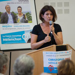 Soutien d'Anne-Laure Fabre-Nadler, Vice-présidente du Conseil départemental, Conseillère municipale de Carignan de Bordeaux. Rassemblement de la gauche, Mairie de Créon, 14 juin 2017