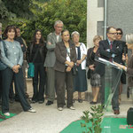 Simone Ferrer, Maire de Cénac. Inauguration du gîte d'étape de Citon-Cénac. 01/10/2010