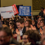 "Faire battre le cœur de la France", standing ovation du public. #benoithamon2017