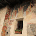Sehr gut erhaltene Fresken der Kirche San Gottardo aus dem 14. Jhd.
