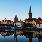 Lübeck - Blick auf die Altstadt