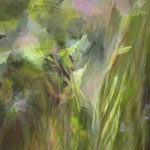 "inmitten", 100x80, Mischtechnik auf Leinwand